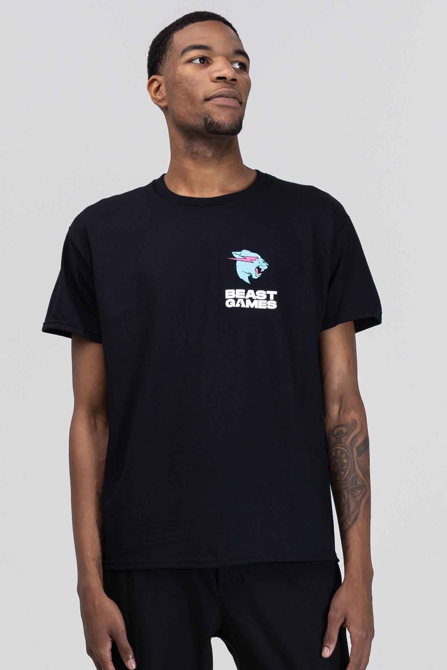 BEAST GAMES BASIC TEE - BLACK