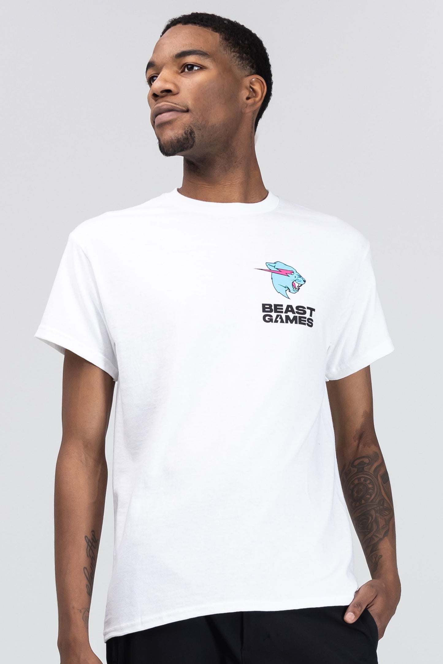 BEAST GAMES BASIC TEE - WHITE