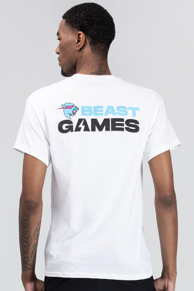 THE BEAST BIG T-Shirt (WHITE×SILVER) MB0248-