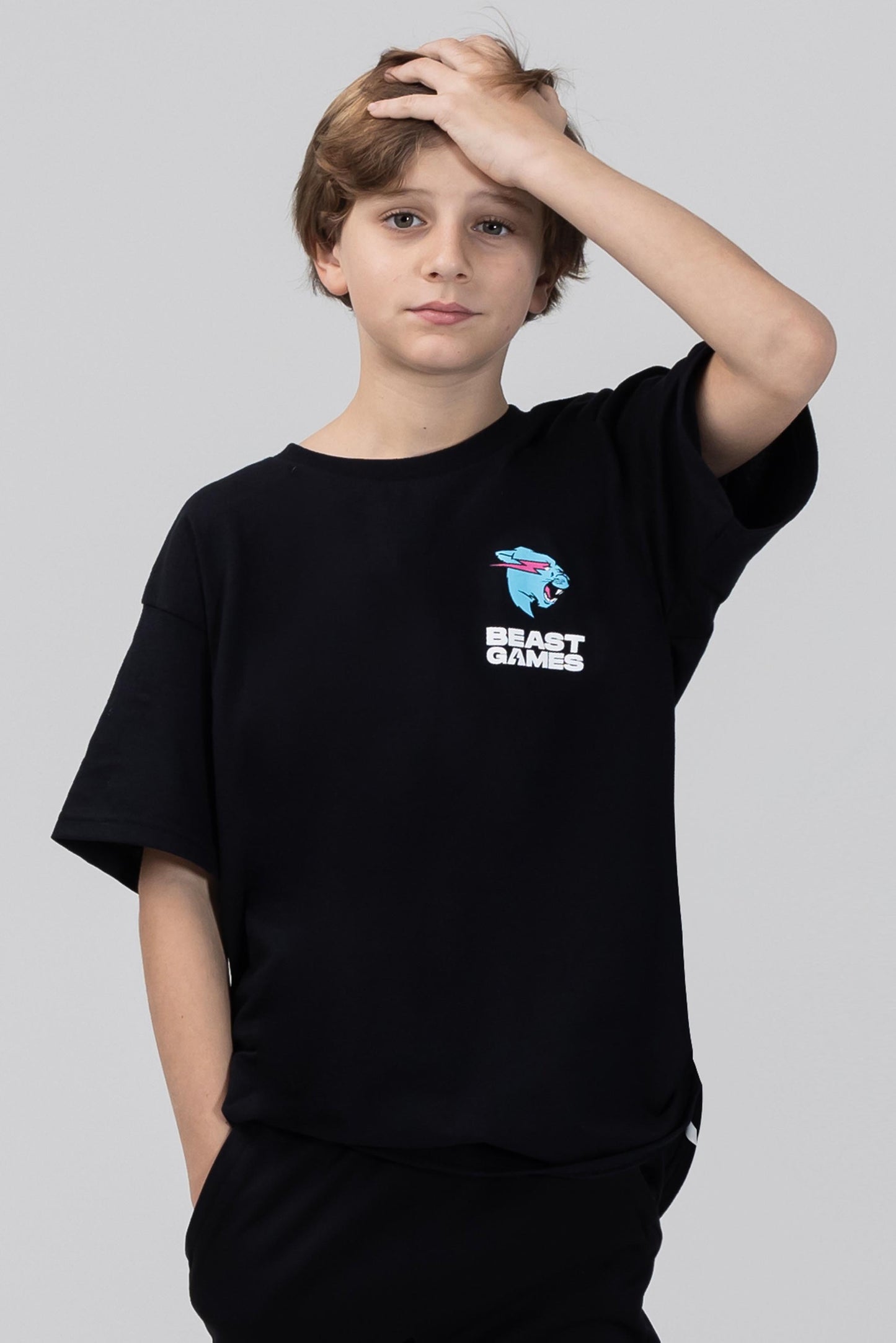 KIDS BEAST GAMES BASIC TEE - BLACK