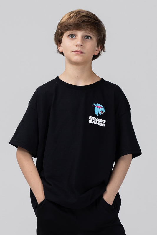 KIDS BEAST GAMES BASIC TEE - BLACK