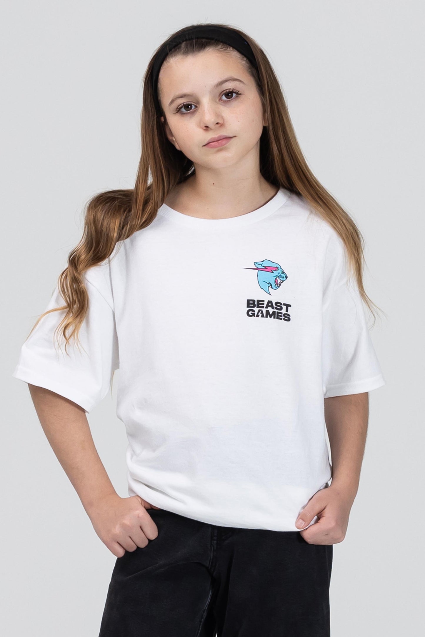 KIDS BEAST GAMES BASIC TEE - WHITE