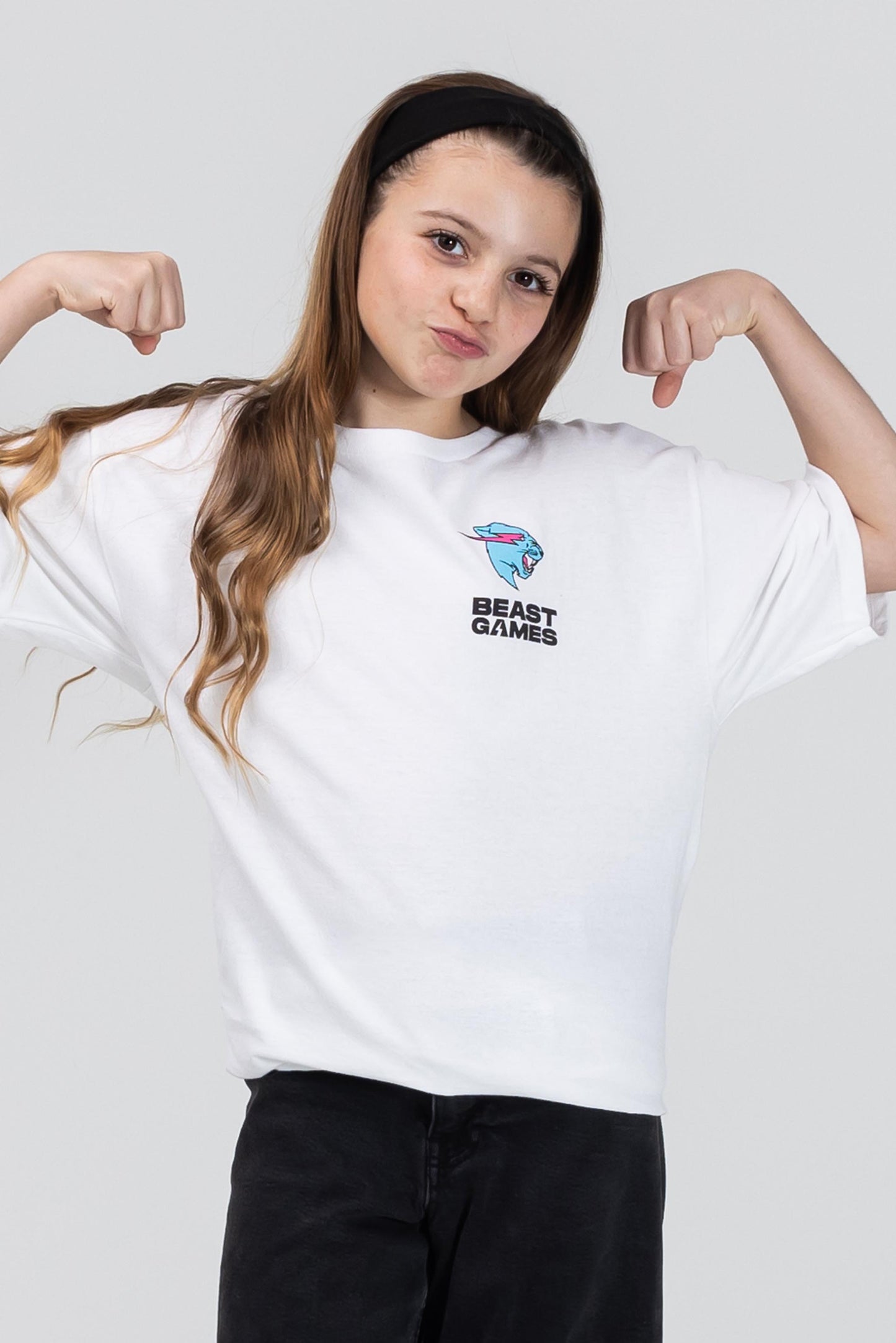 KIDS BEAST GAMES BASIC TEE - WHITE