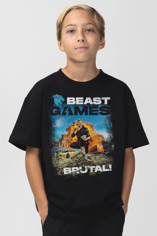 KIDS BEAST GAMES BRUTAL TEE - BLACK