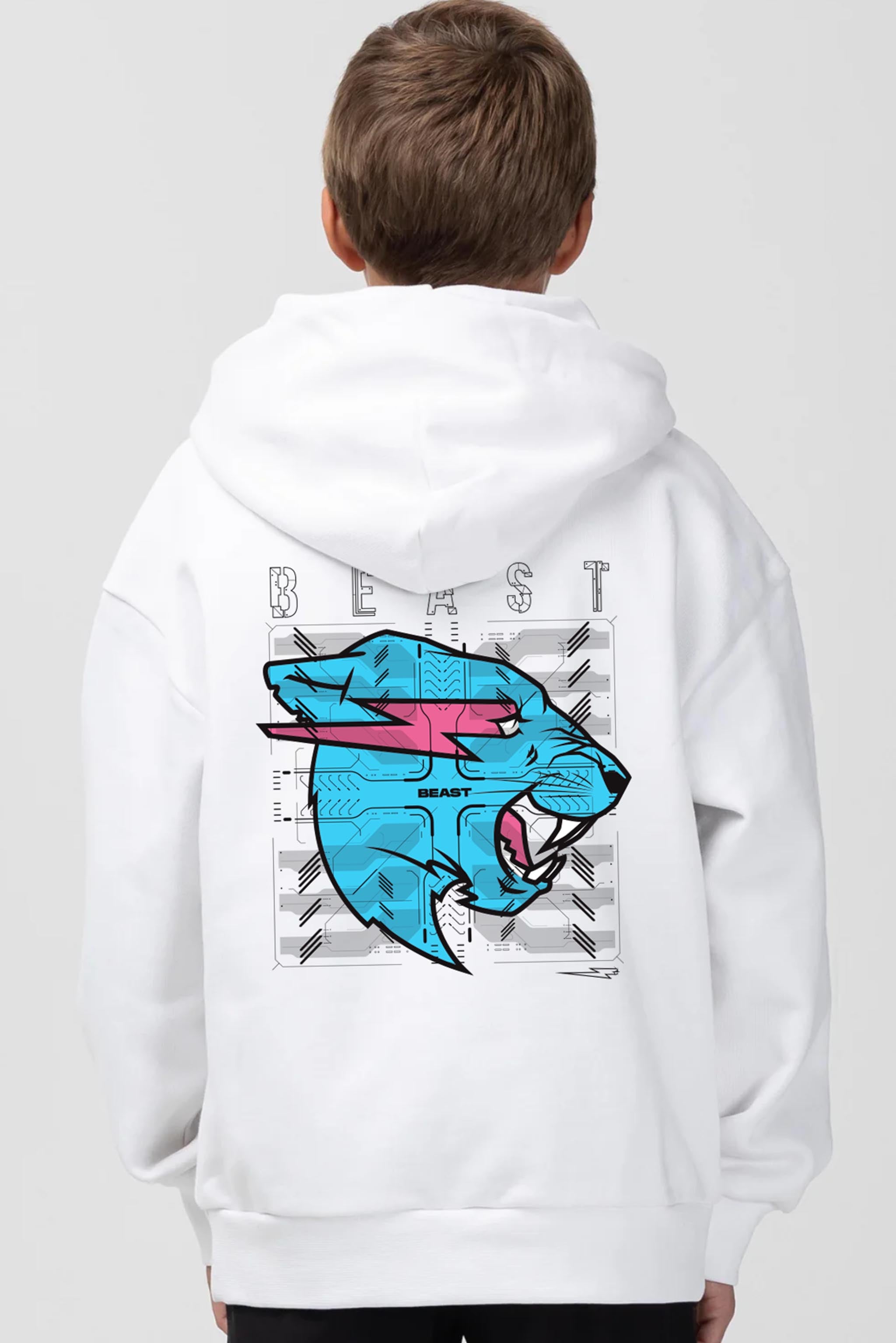 Youth Scope Hoodie - White – MrBeast.store