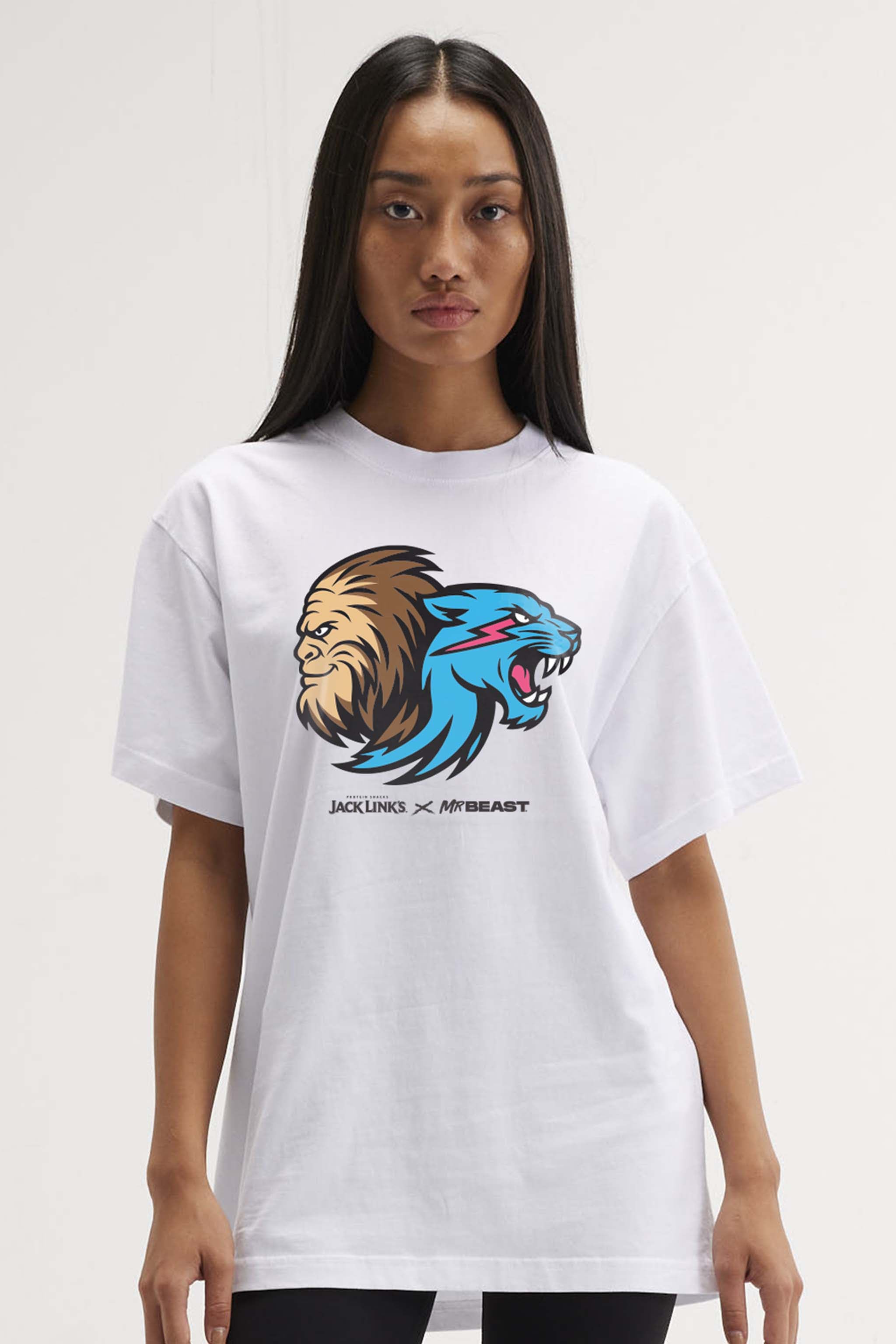 MrBeast x Jack Links Feed the Beasts Tee - White – MrBeast.store