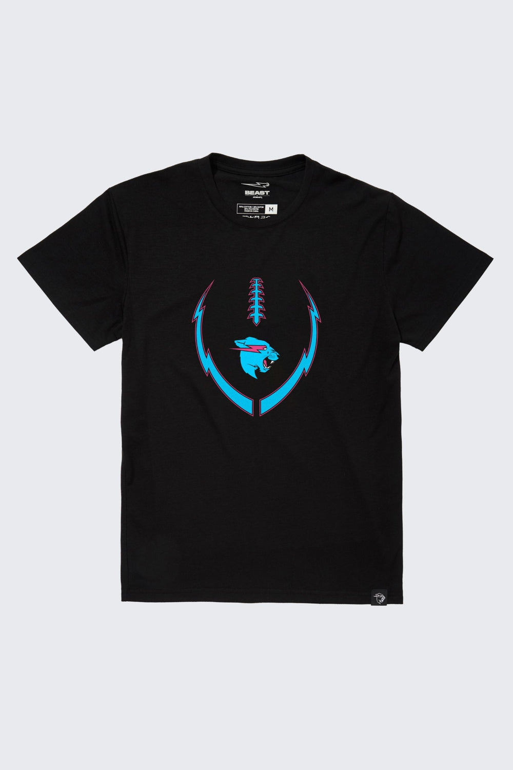 Beast Lightning Football Tee