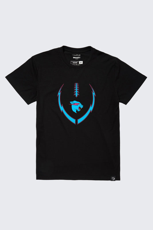 Beast Lightning Football Tee
