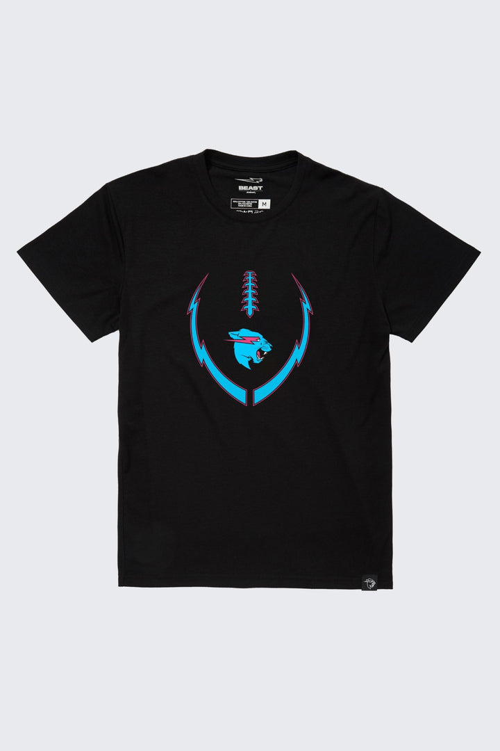 Beast Lightning Football Tee