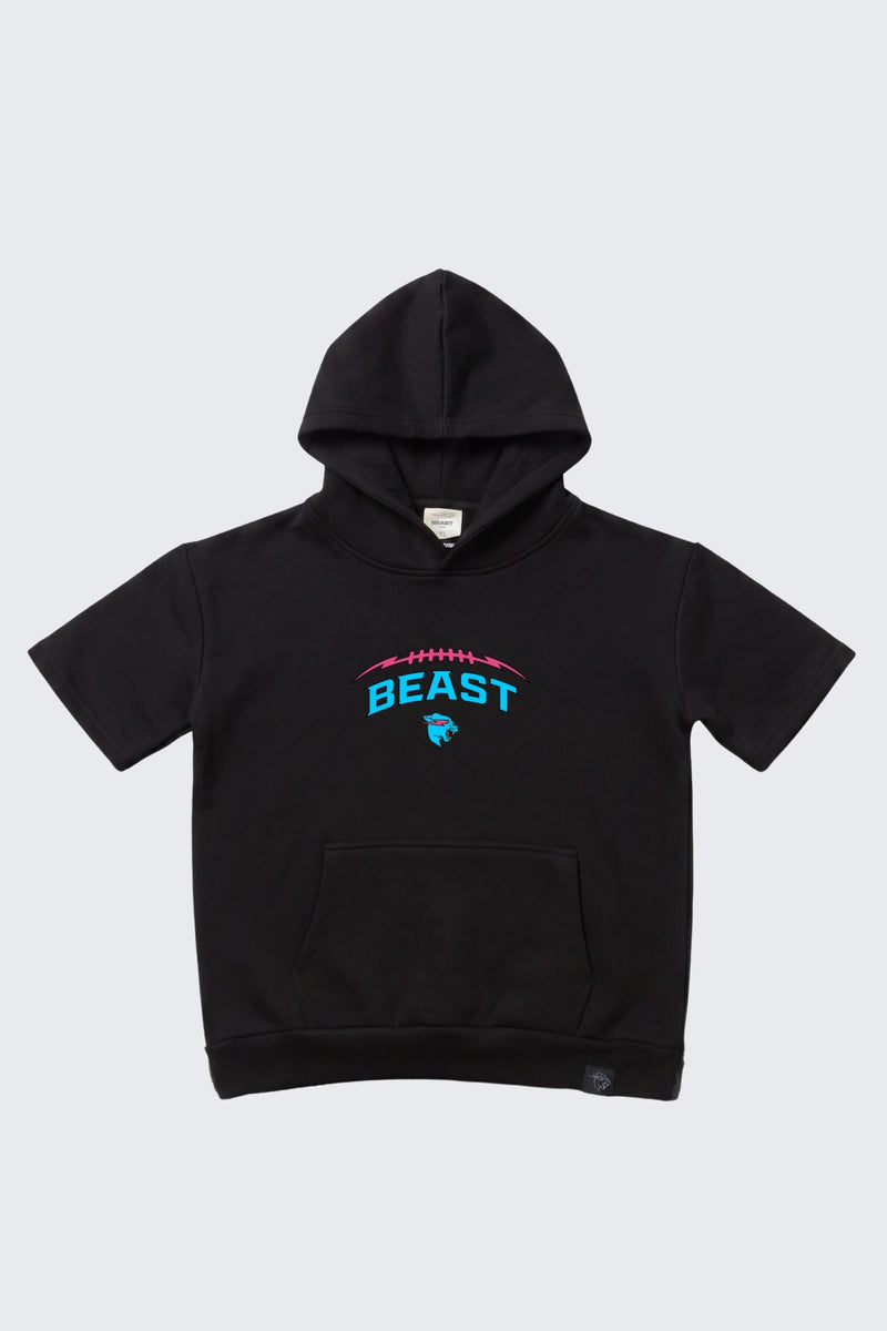 Beast Football Short Sleeve Hoodie
