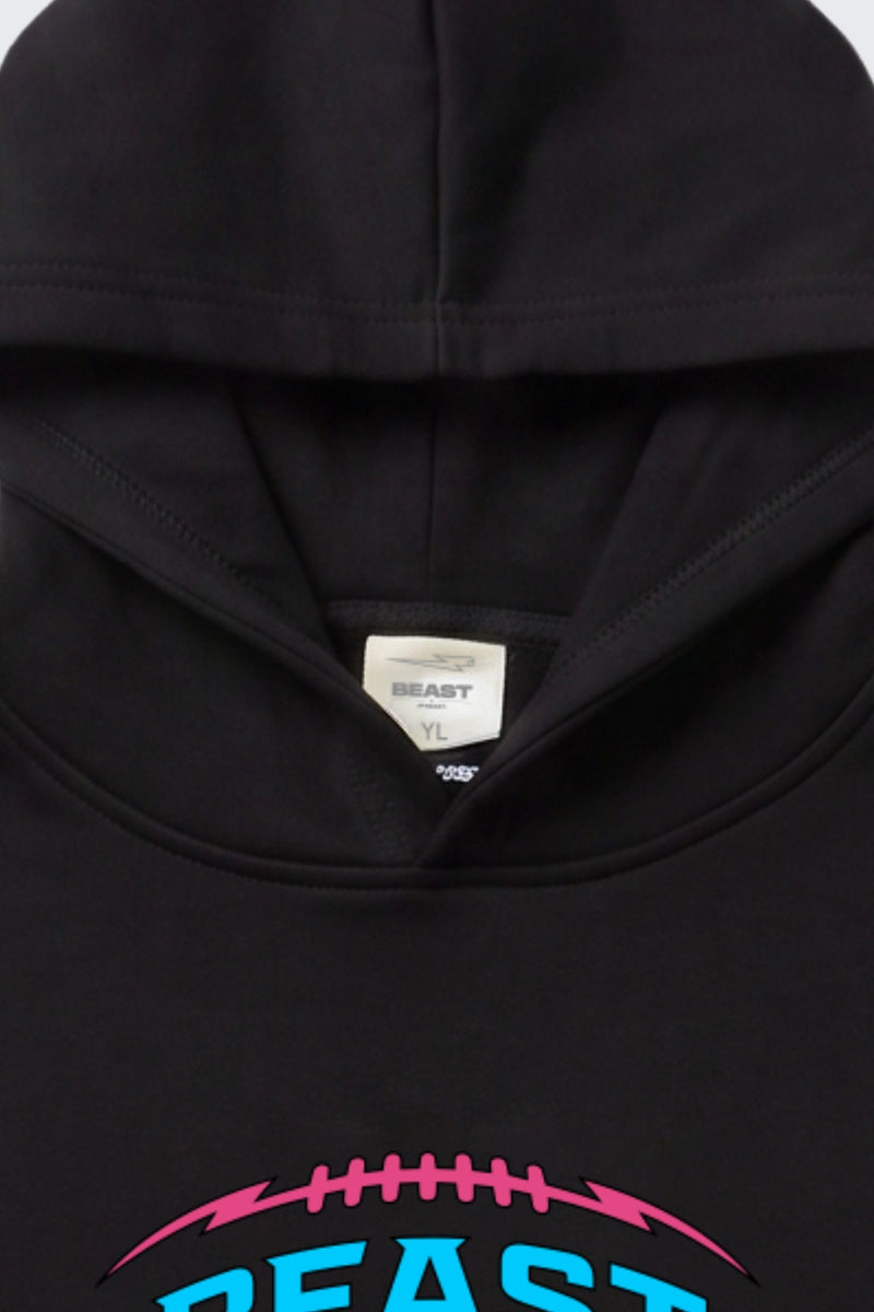 Beast Football Short Sleeve Hoodie - Adult