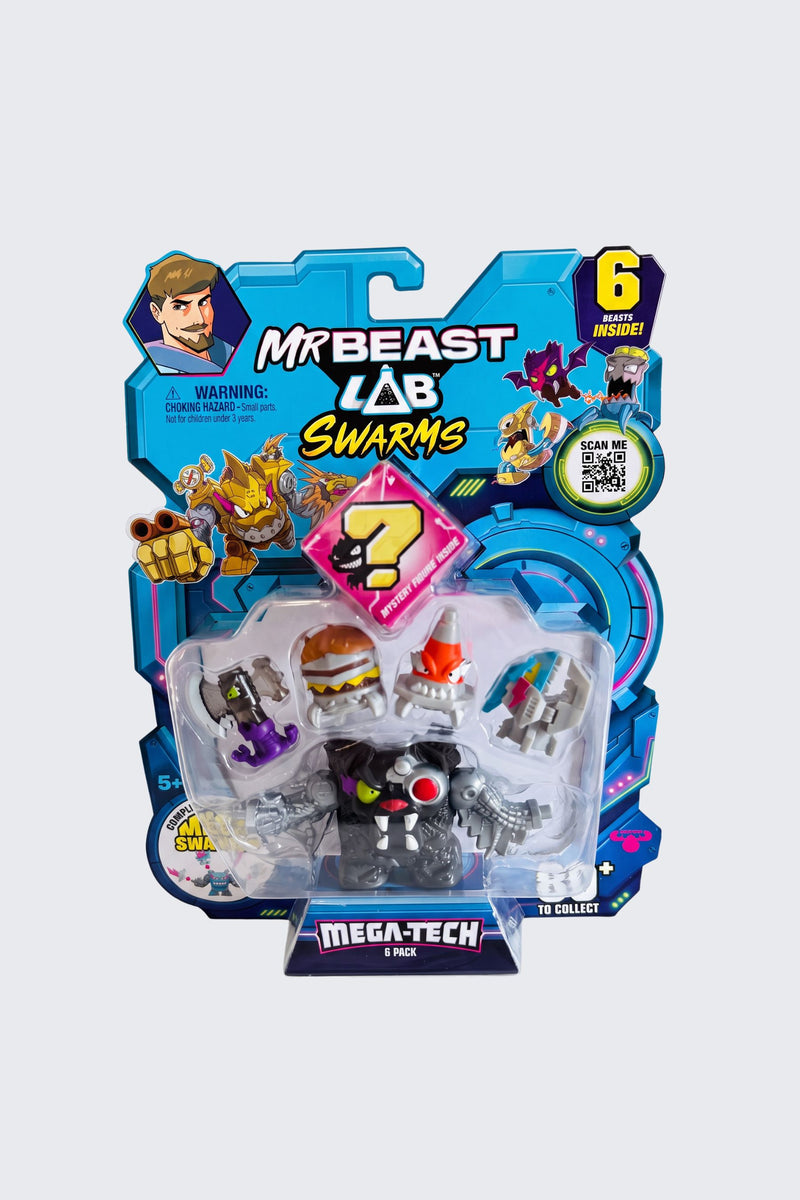 MrBeast Lab Swarms Lab Pack - MEGA-TECH Series, 6 Pack