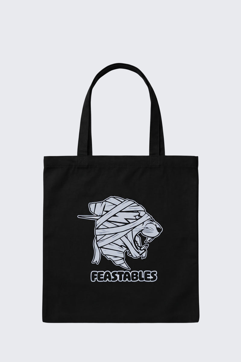 Feastables Reflective Mummy Panther Halloween Tote