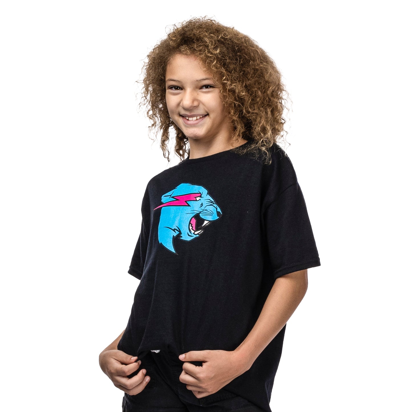 KIDS BASICS - PANTHER TEE - BLACK