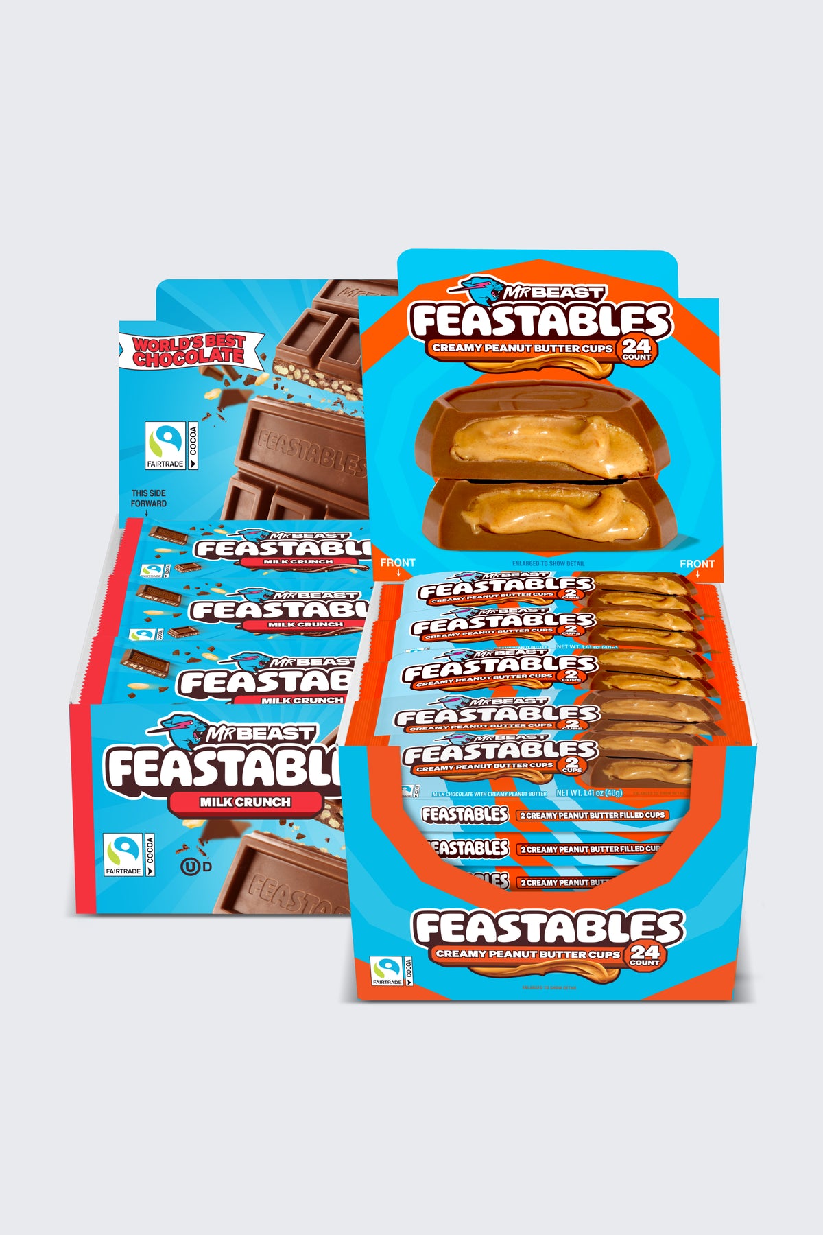 Feastables Halloween Standard Size Chocolate Bundle