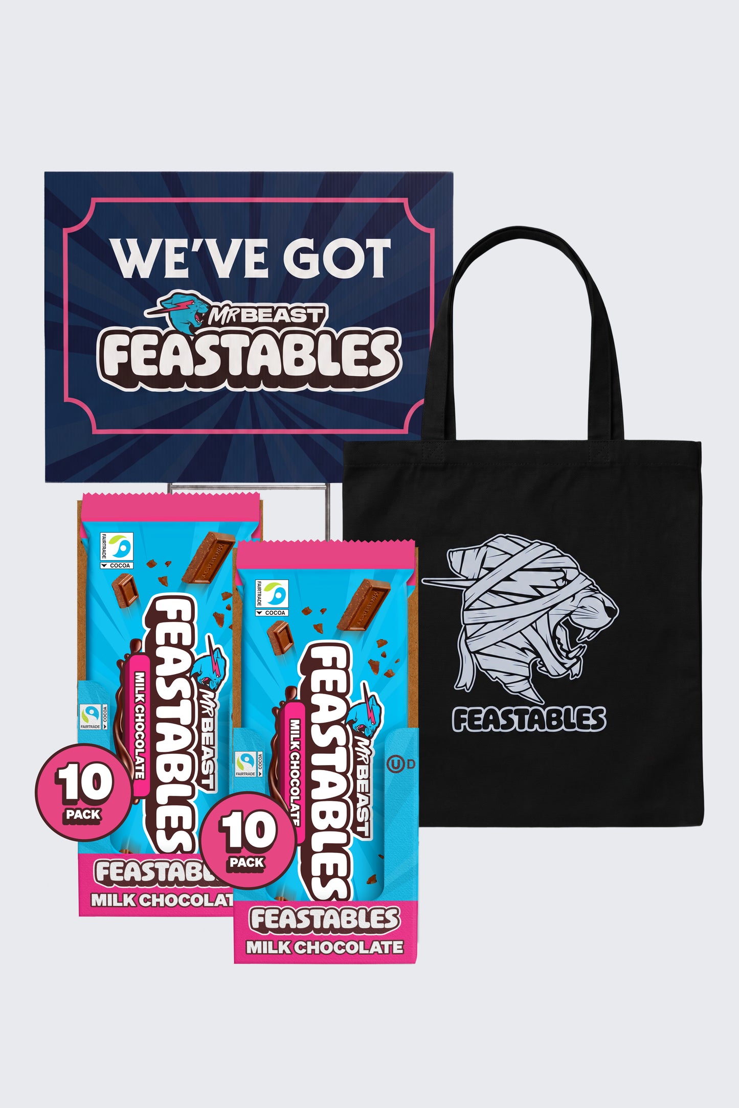 Feastables Halloween King Size Chocolate Bundle