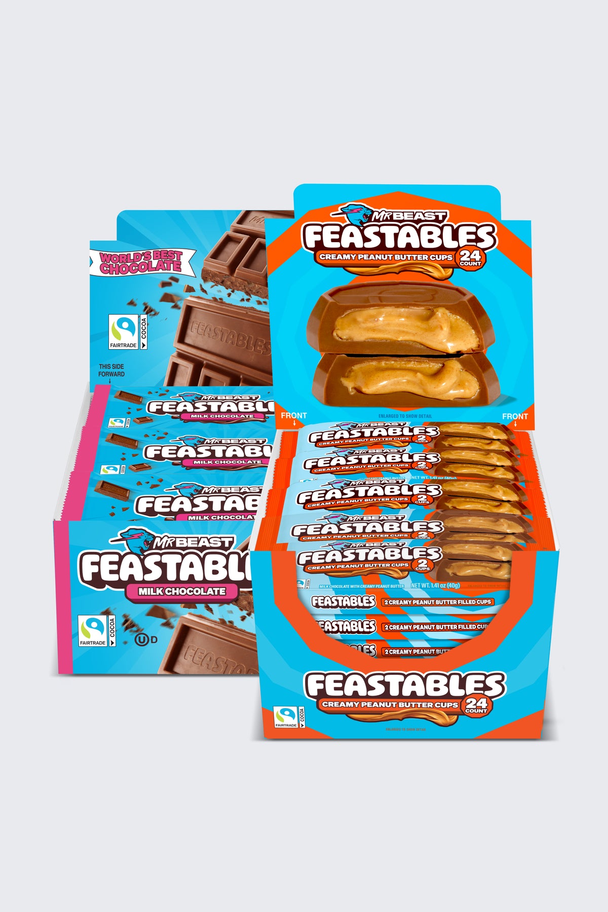 Feastables Halloween Standard Size Chocolate Bundle