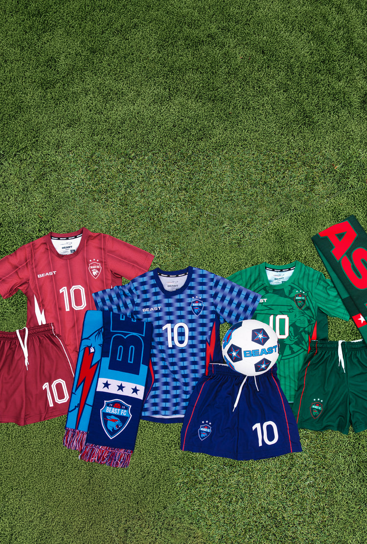 Introducing BEAST FC Global energy packed into gear for the pitch, the party, and beyond.