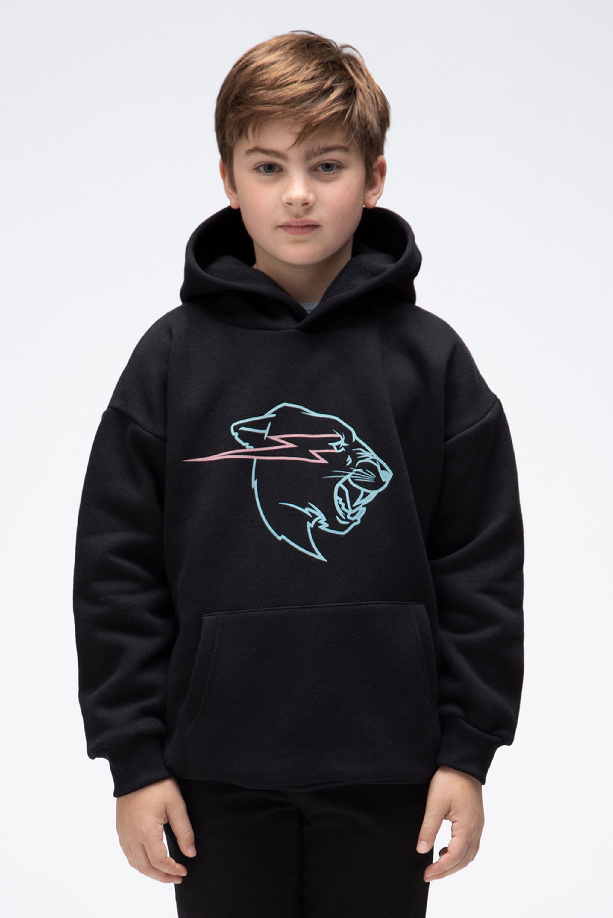 Kids black store panther hoodie