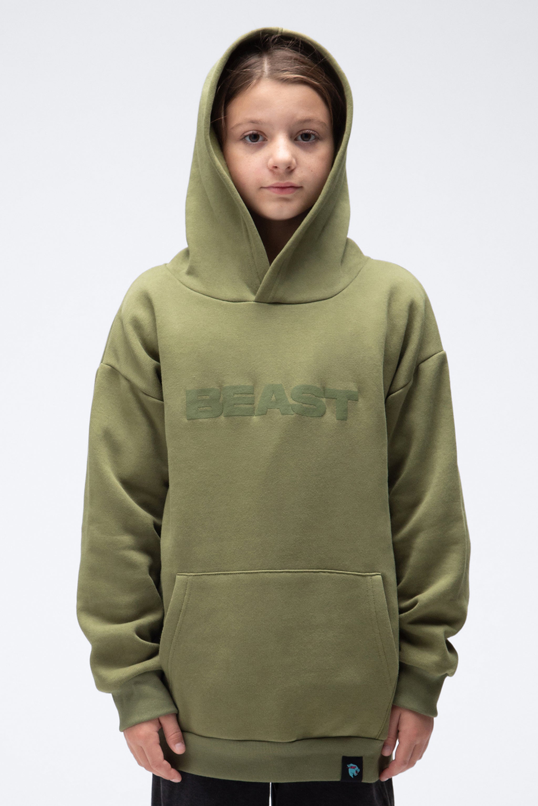 KIDS ORIGINALS HOODIE - OLIVE