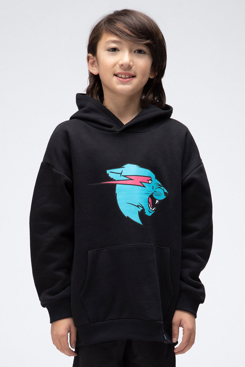 Youth Panther Hoodie - Black