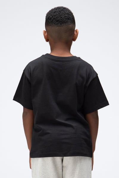 KIDS PANTHER S/SLEEVE TEE - BLACK