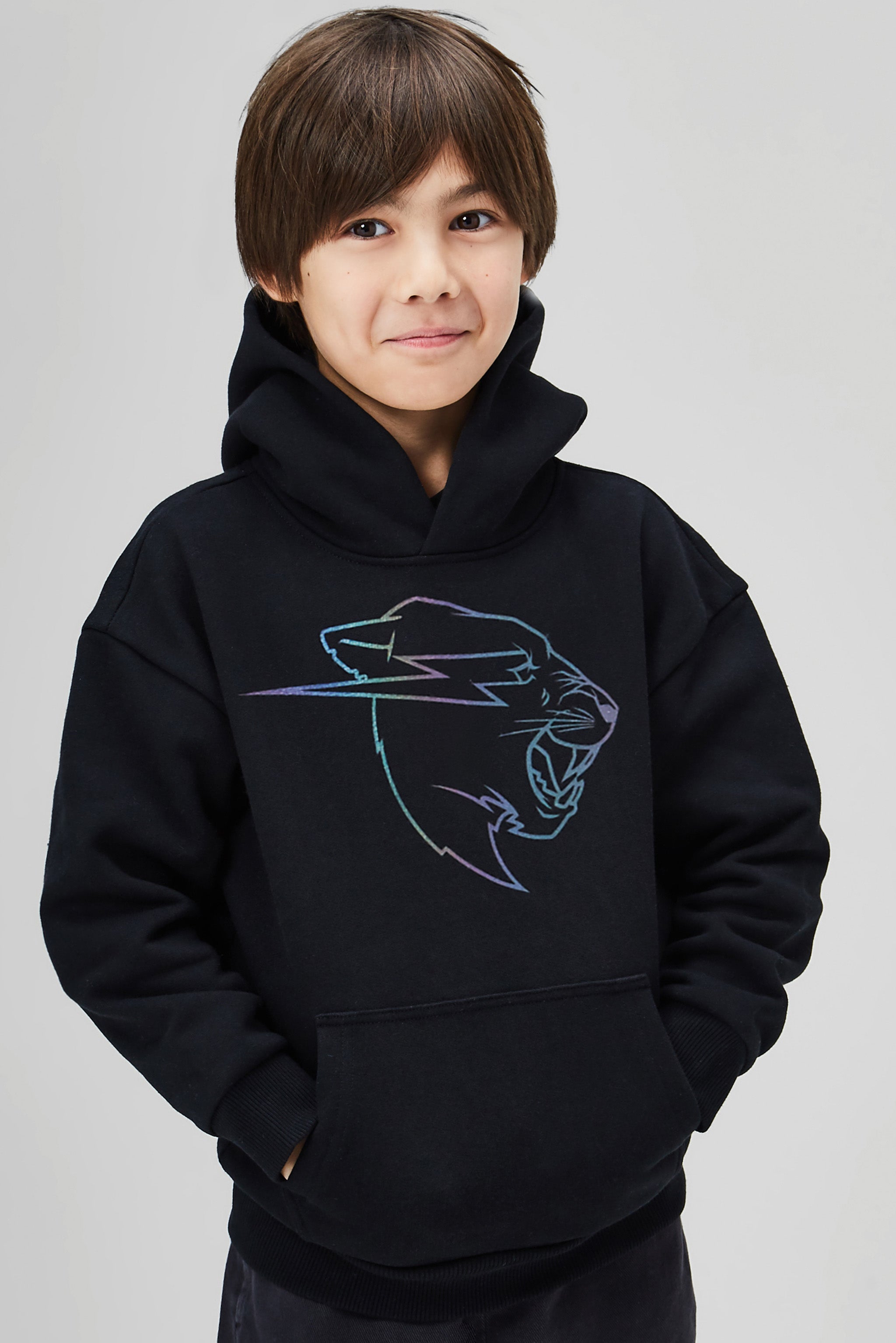 Kids black cheap panther hoodie