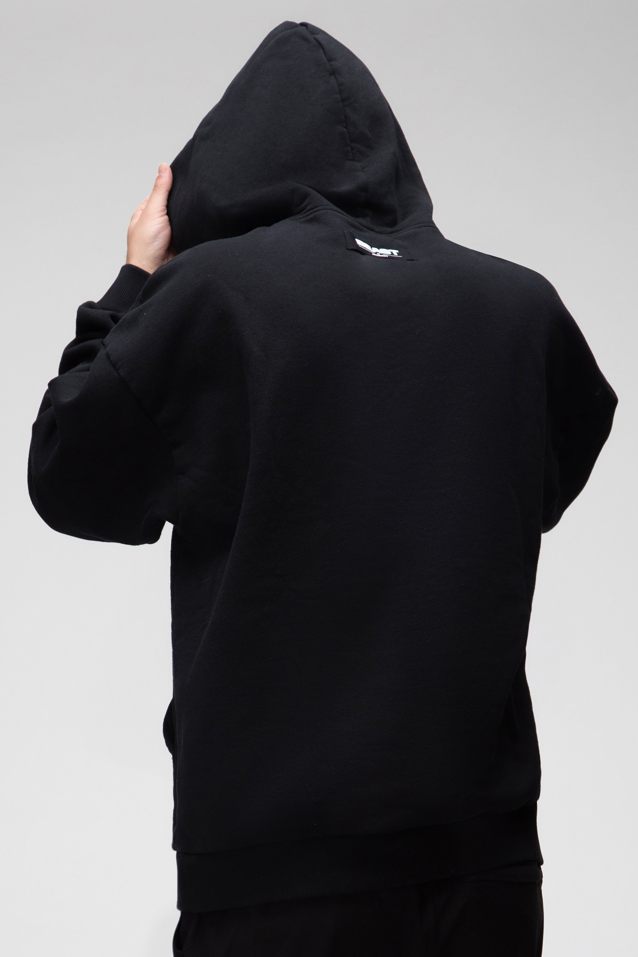 Reflective discount black hoodie