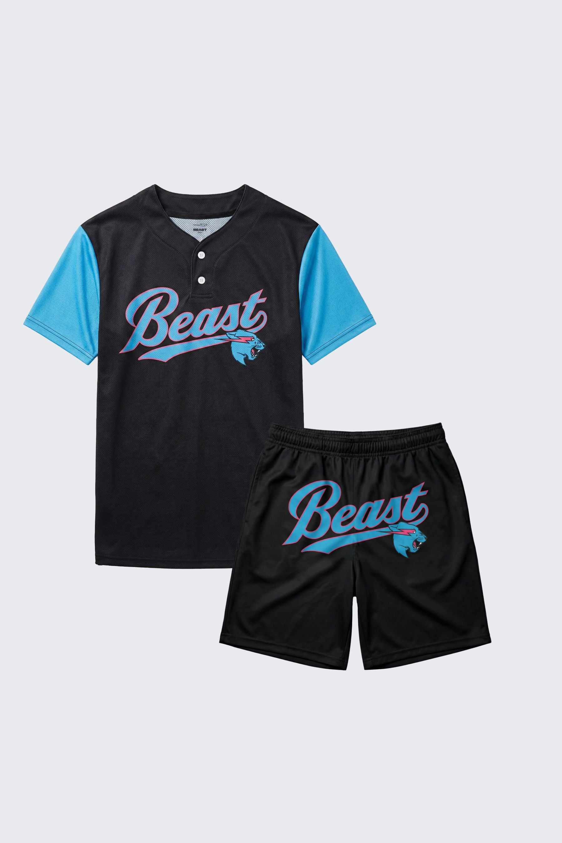 Beast Edition Baseball Practice Jersey + Shorts Set – MrBeast.store
