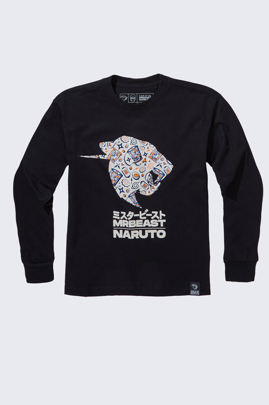 MrBeast x Naruto Pansaheddo Long Sleeve Tee