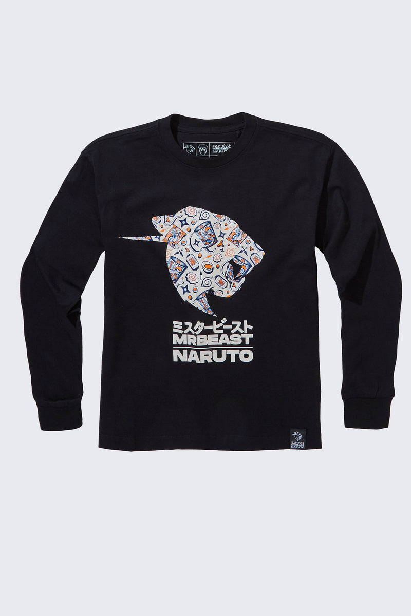 MrBeast x NARUTO Pansaheddo Long Sleeve Tee