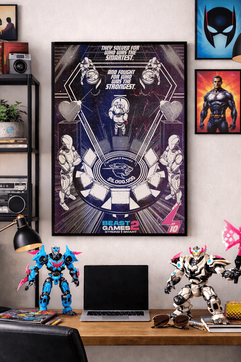 Beast Games Collectible Poster - Episode 10 - Black & White