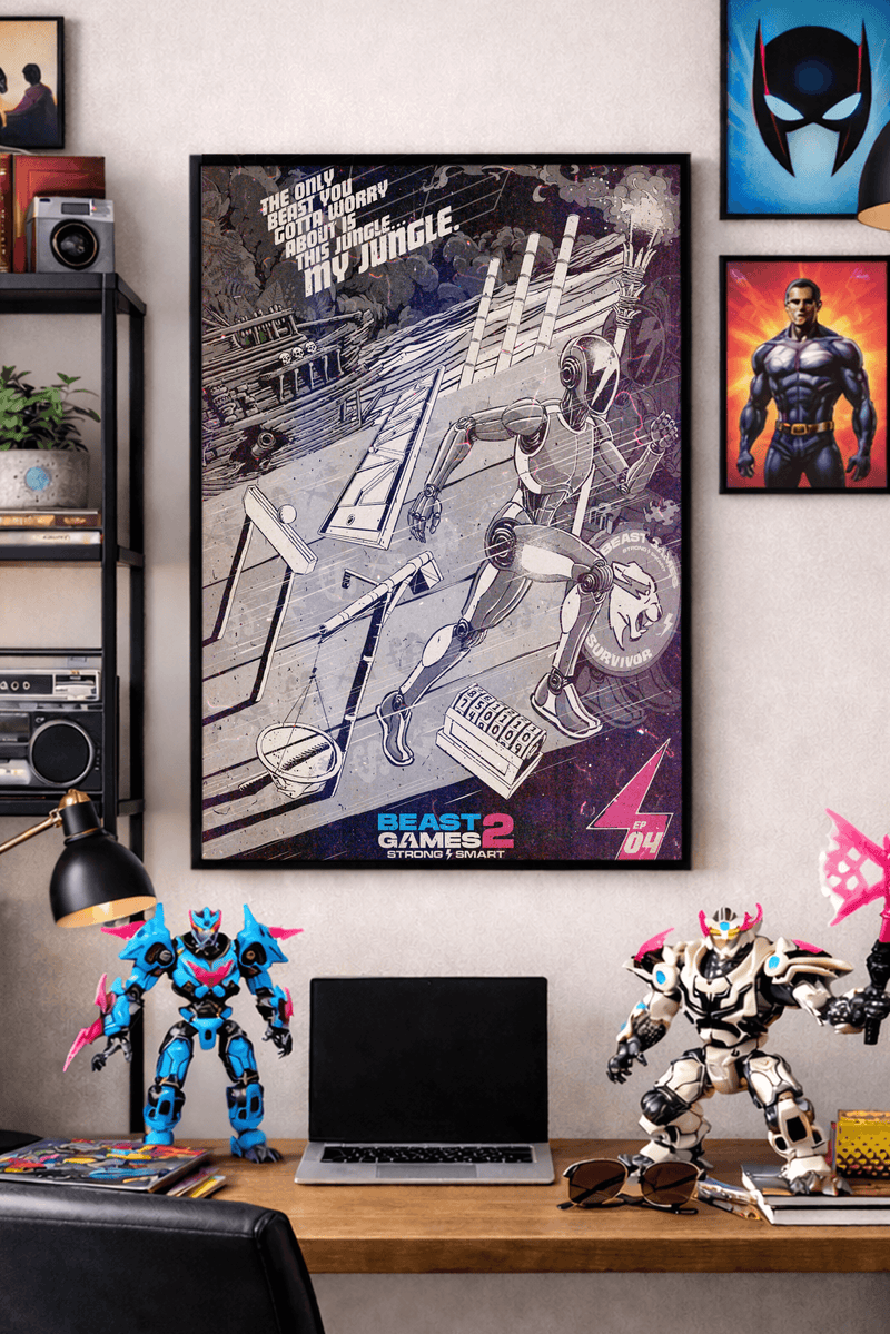 Beast Games Collectible Poster - Episode 4 - Black & White