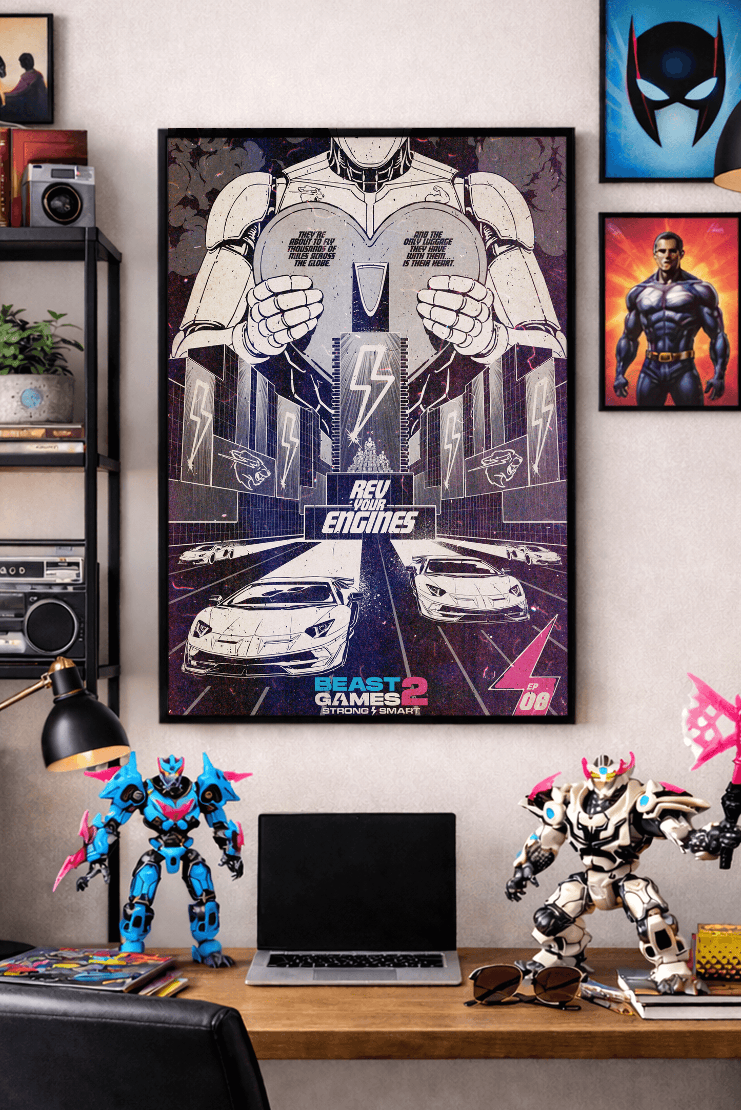 Beast Games Collectible Poster - Episode 8 - Black & White