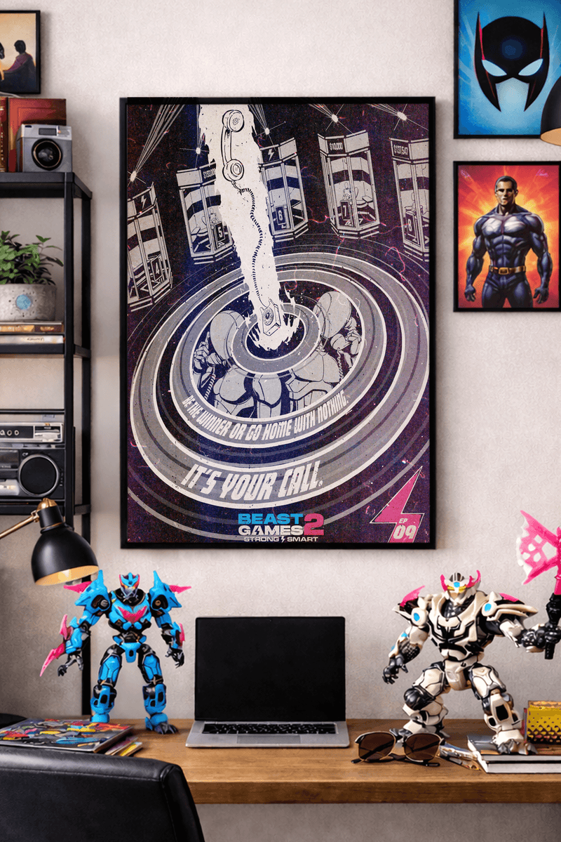Beast Games Collectible Poster - Episode 9 - Black & White