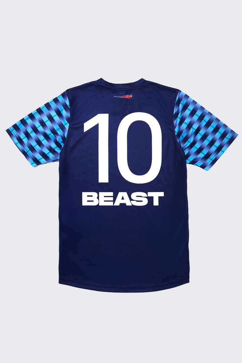Back of jersey. Blue