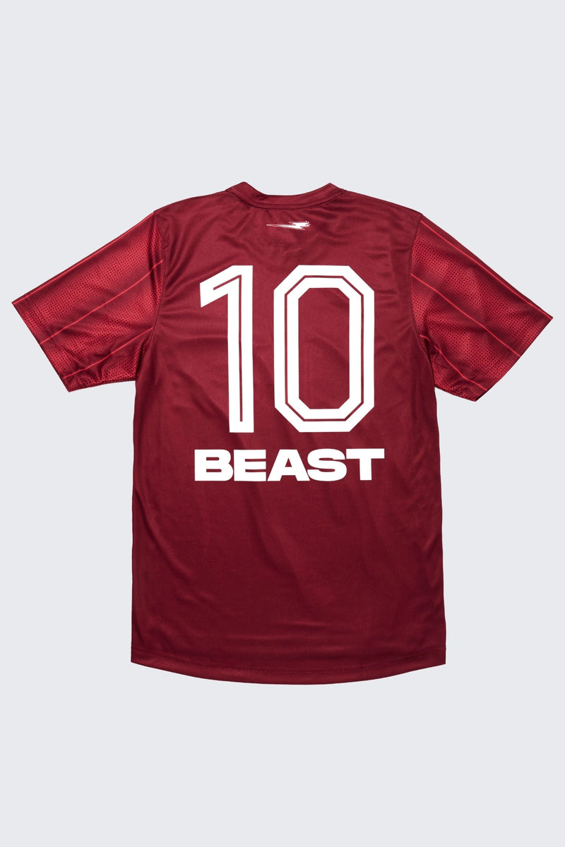 Back of jersey. Red