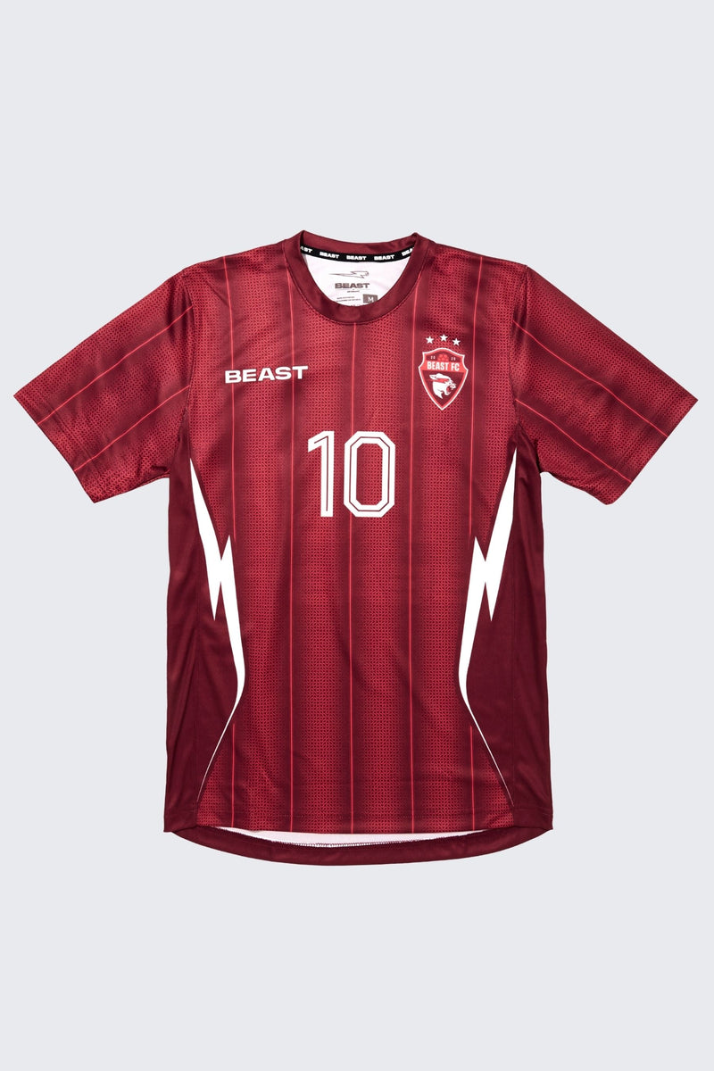 Front of jersey. Red