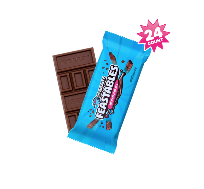 Feastables Standard Size Chocolate & Cups, 24 Count
