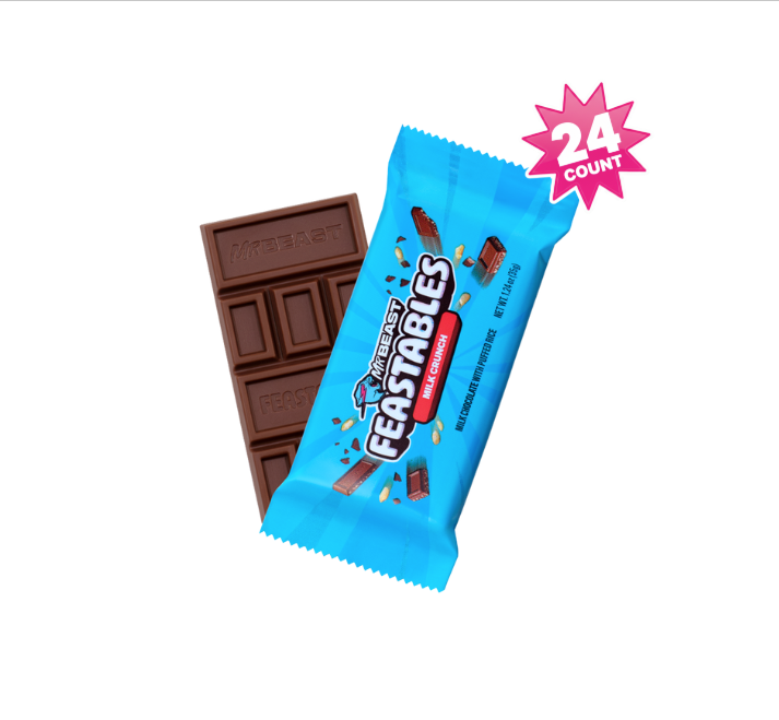 Feastables Standard Size Chocolate & Cups, 24 Count
