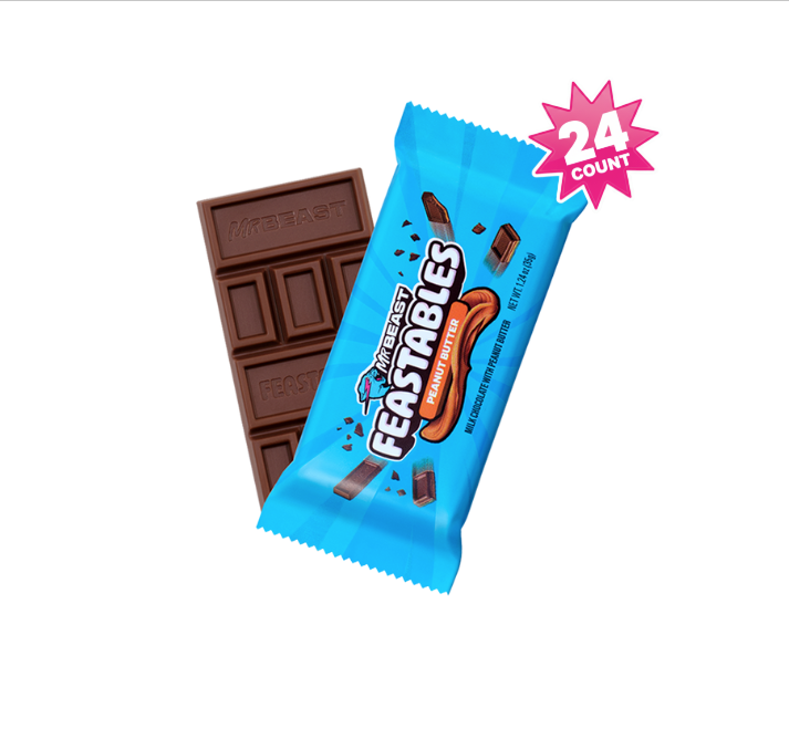 Feastables Standard Size Chocolate & Cups, 24 Count
