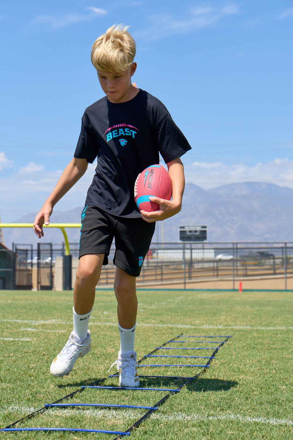 Beast Lightning Football Tee
