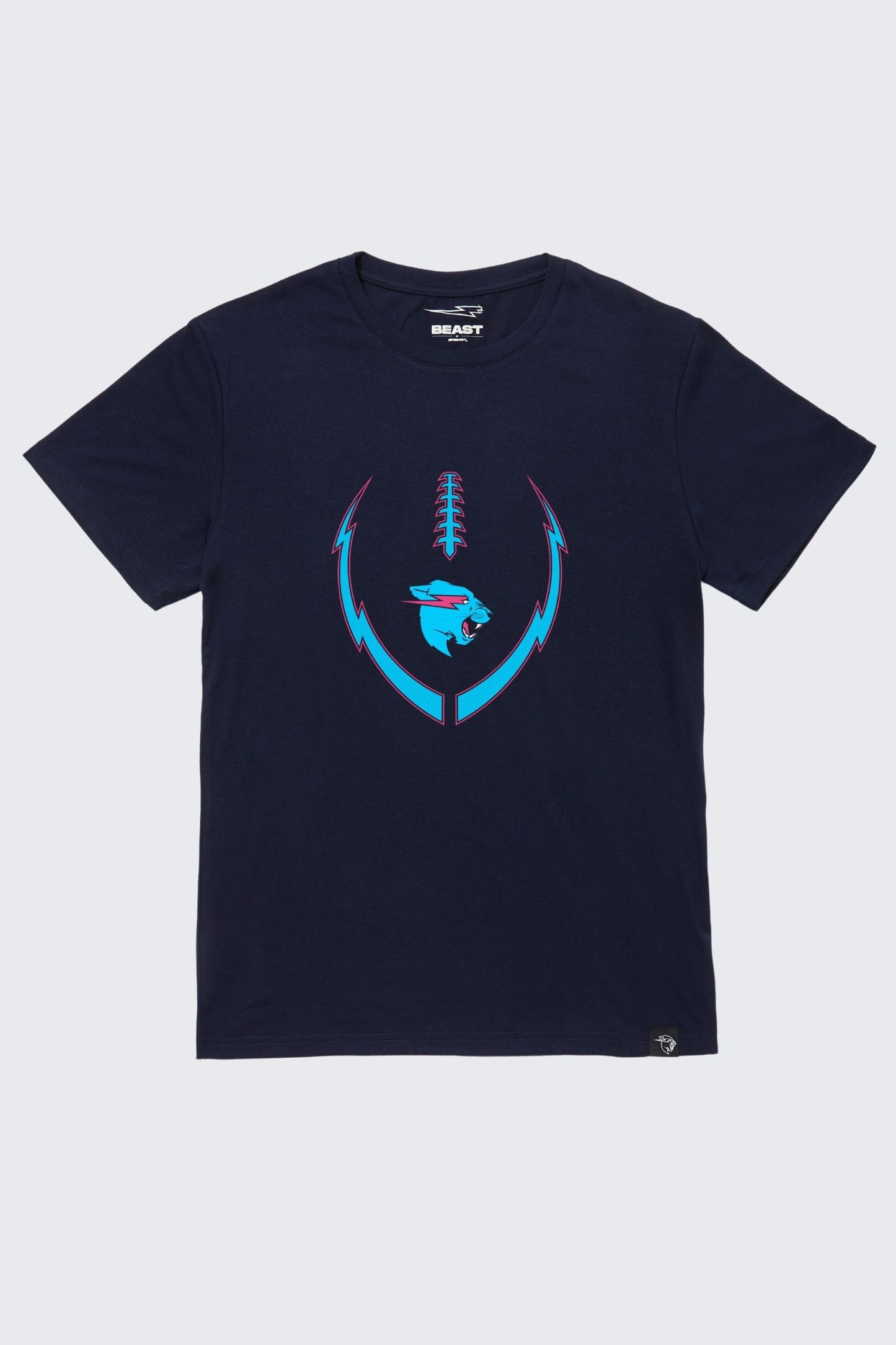 Beast Lightning Football Tee