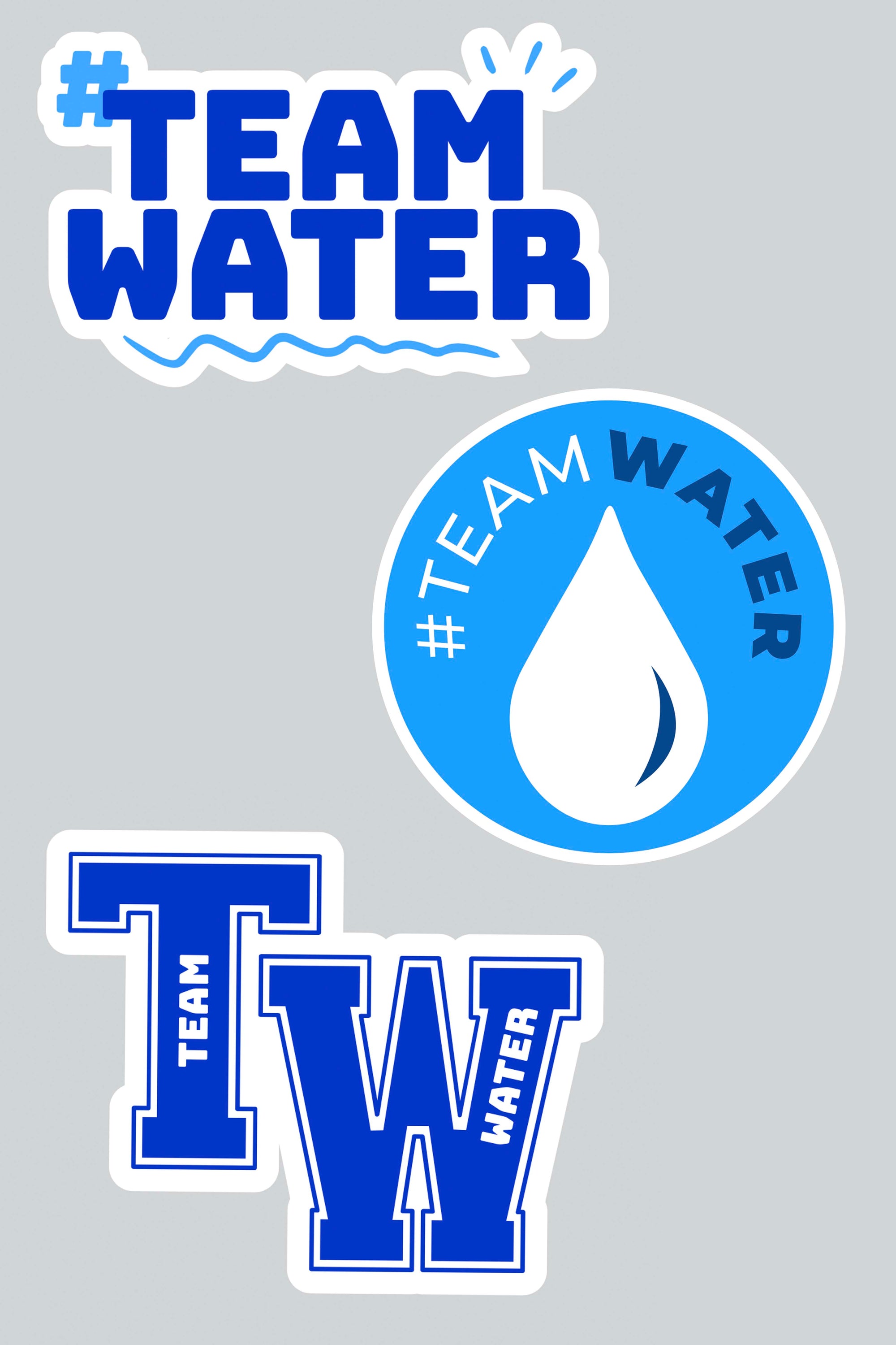 TEAMWATER STICKER PACK - BLUE
