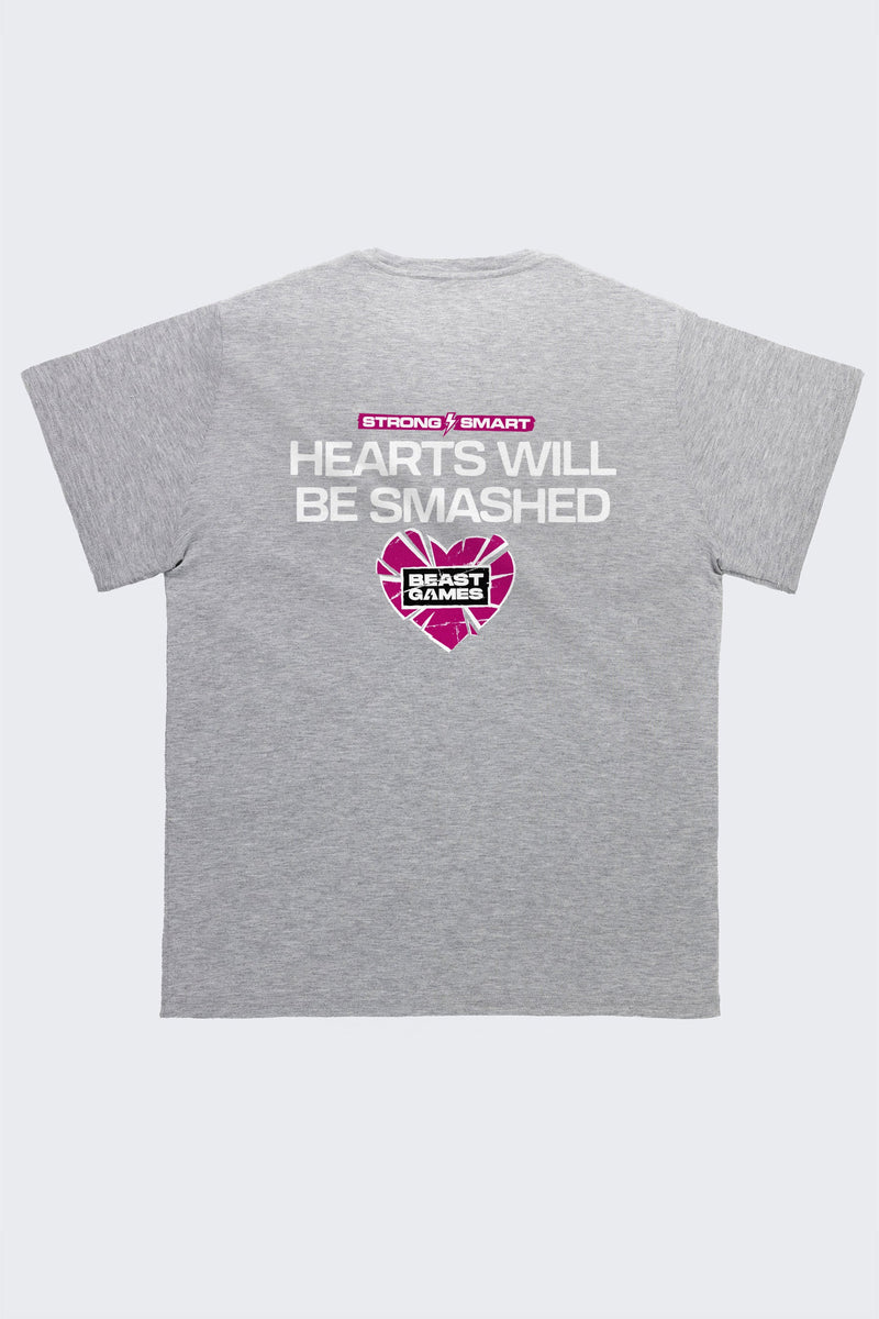 Beast Games Hearts will be Smashed Tee - Adult
