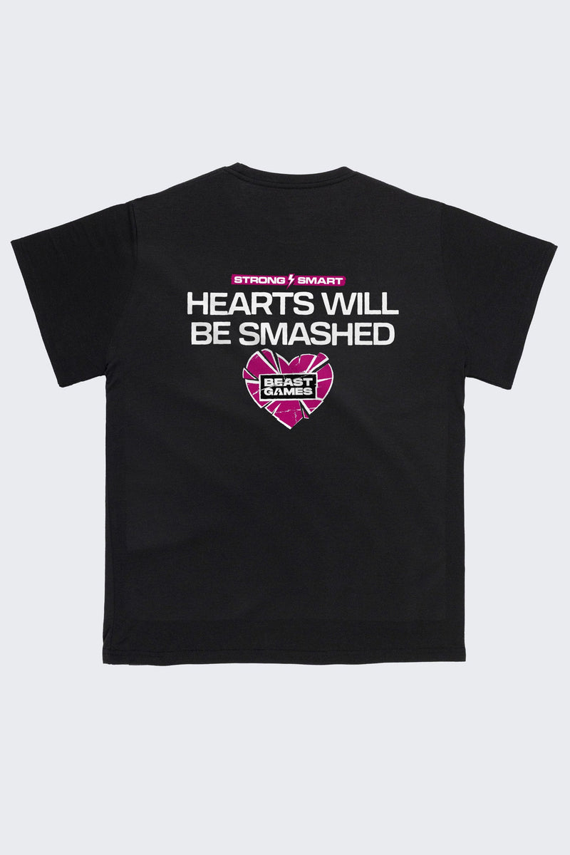 Beast Games Hearts will be Smashed Tee - Adult