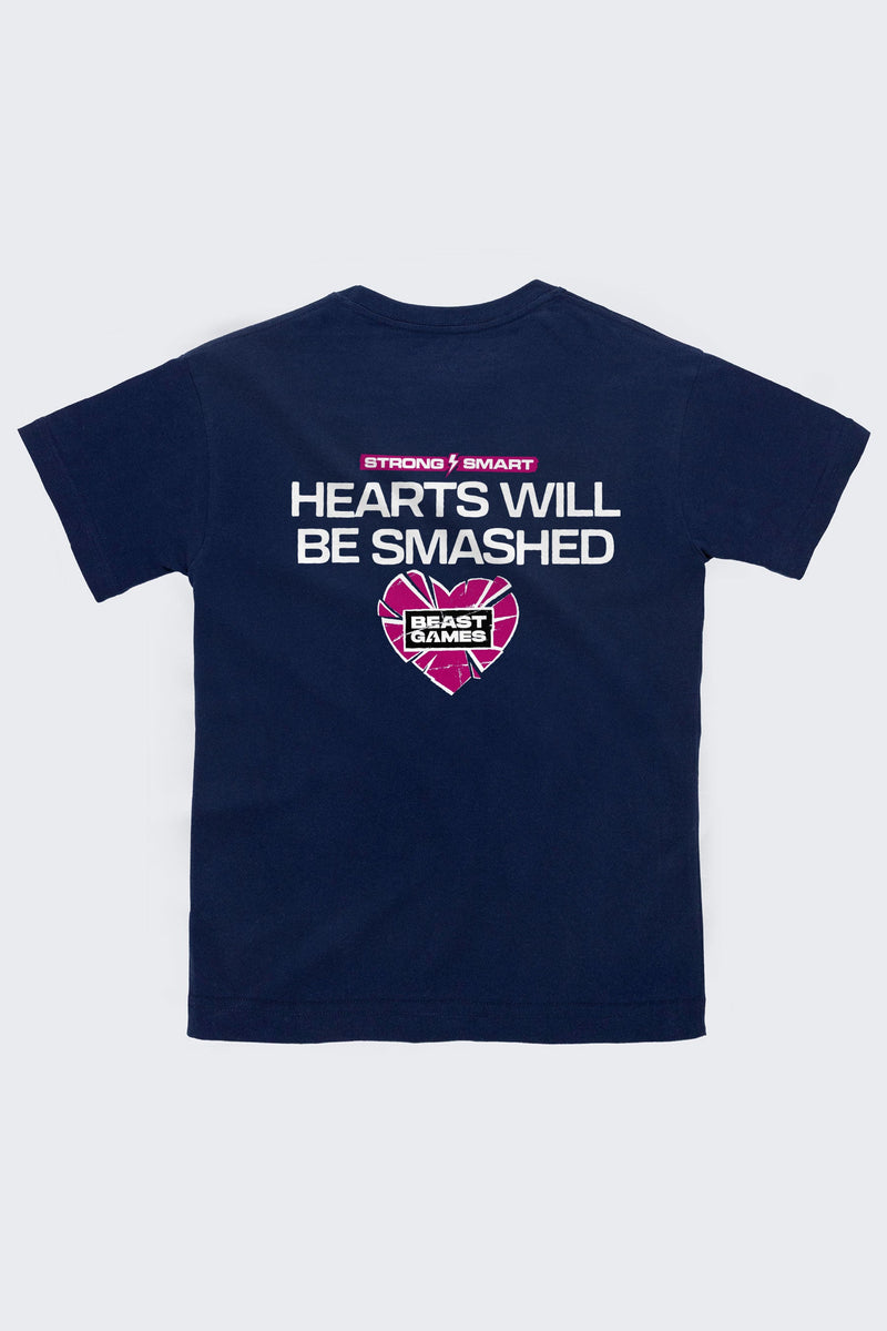 Beast Games Hearts will be Smashed Tee - Adult