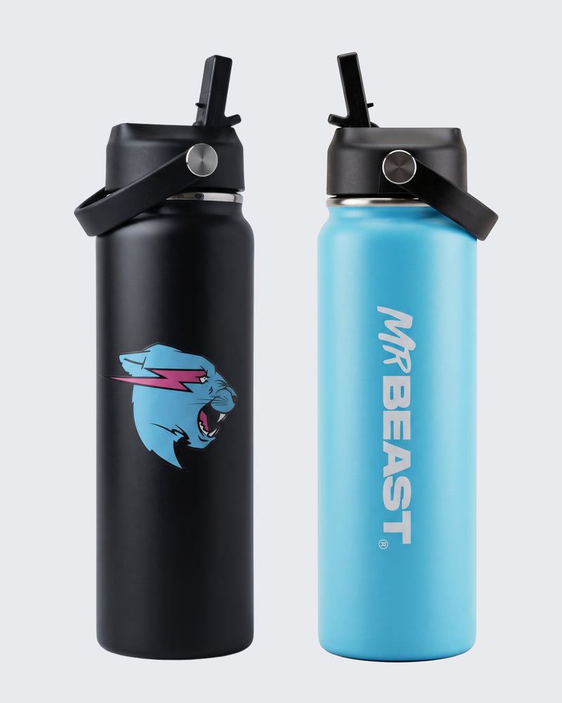 MrBeast 2-Pack Water Bottle Bundle