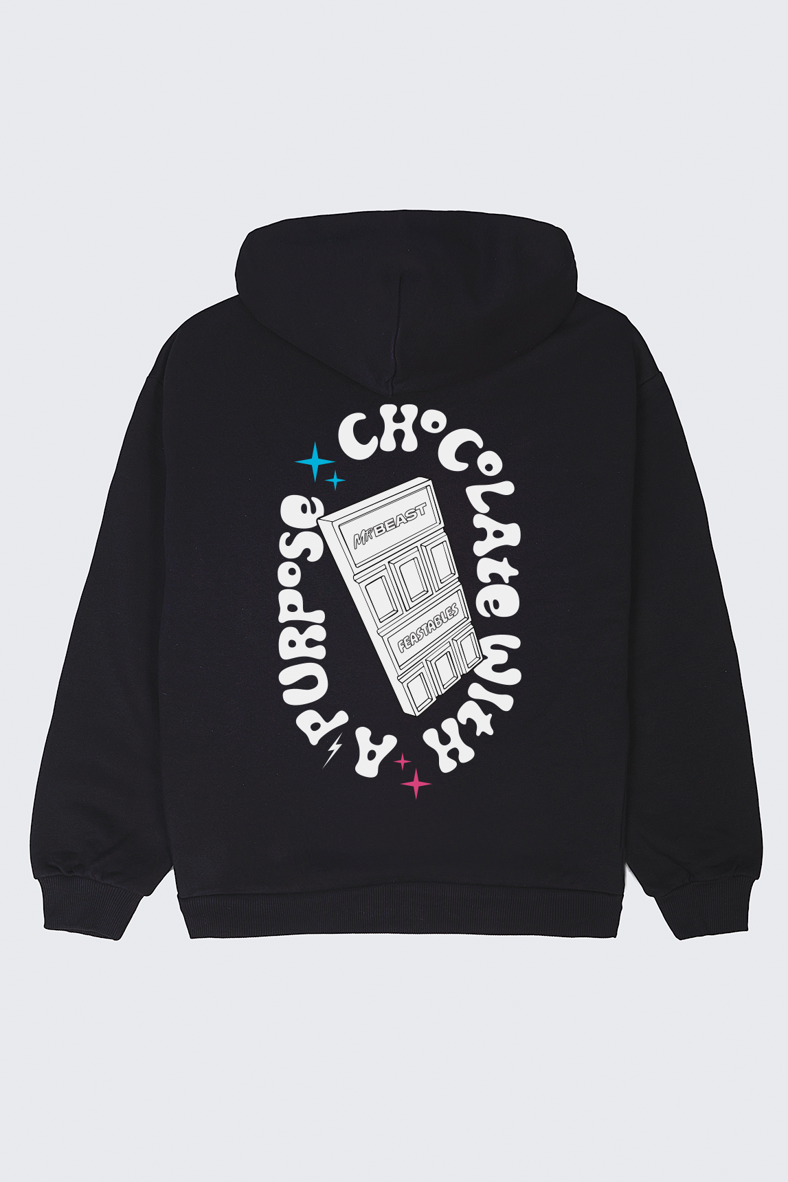 Youth Feastables Retro Hoodie - Black