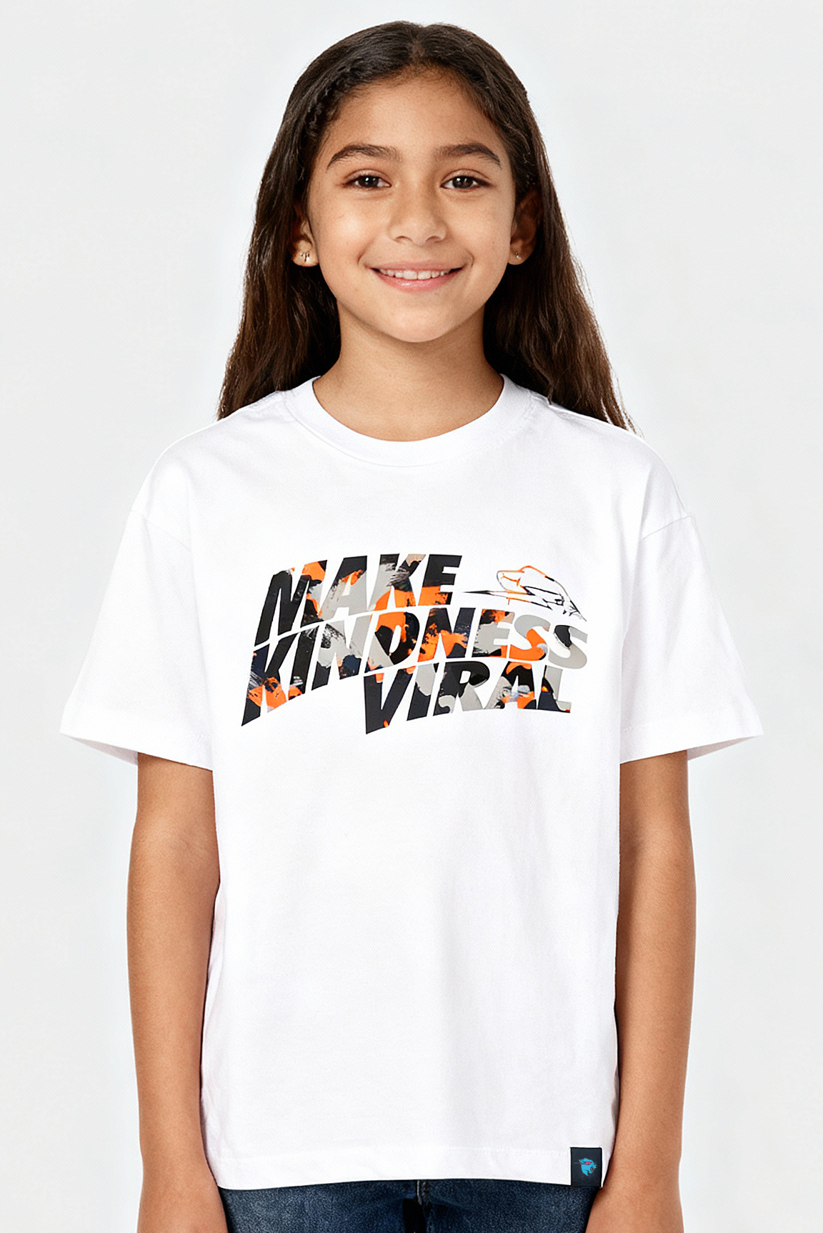 Youth Viral Camo Tee - White